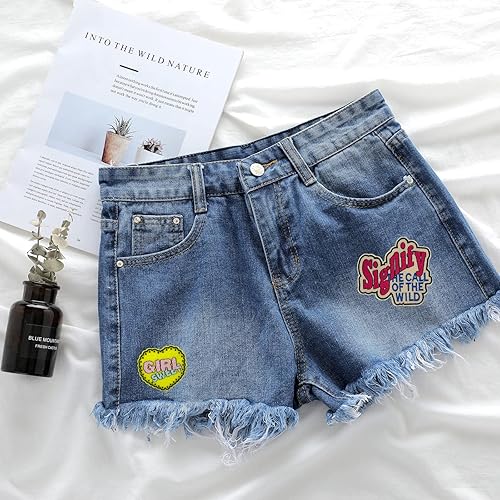 Miniatura 3 de Wikineon Parche bordado de película de terror, corazón con parche de cuchillo, insignia bordada para planchar o coser, parche de reparación,