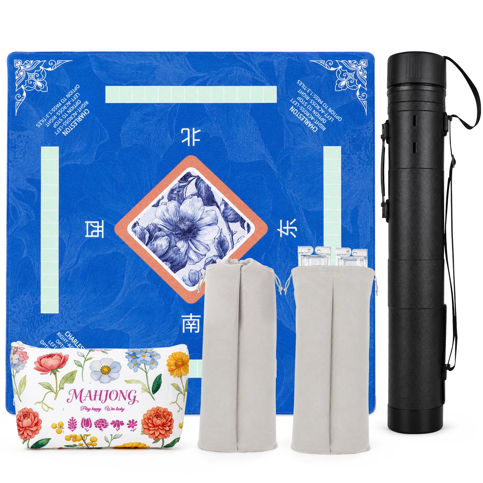 Photo 1 of YANGALOOP Travel Mahjong Set with Mat and Racks