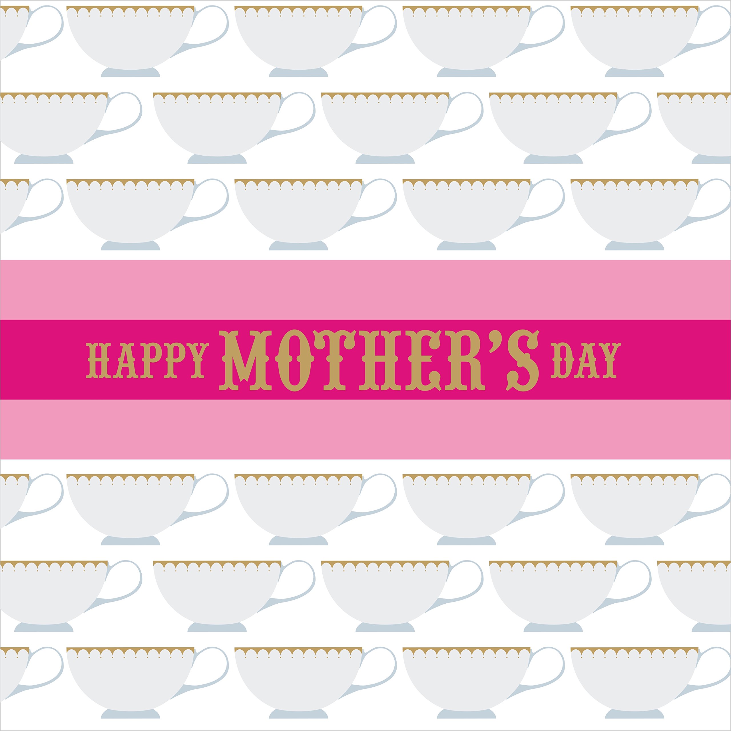 Claire Giles Greeting Cards, Happy Mother's Day Card, Tea Cups design Mothering Sunday Greeting Card