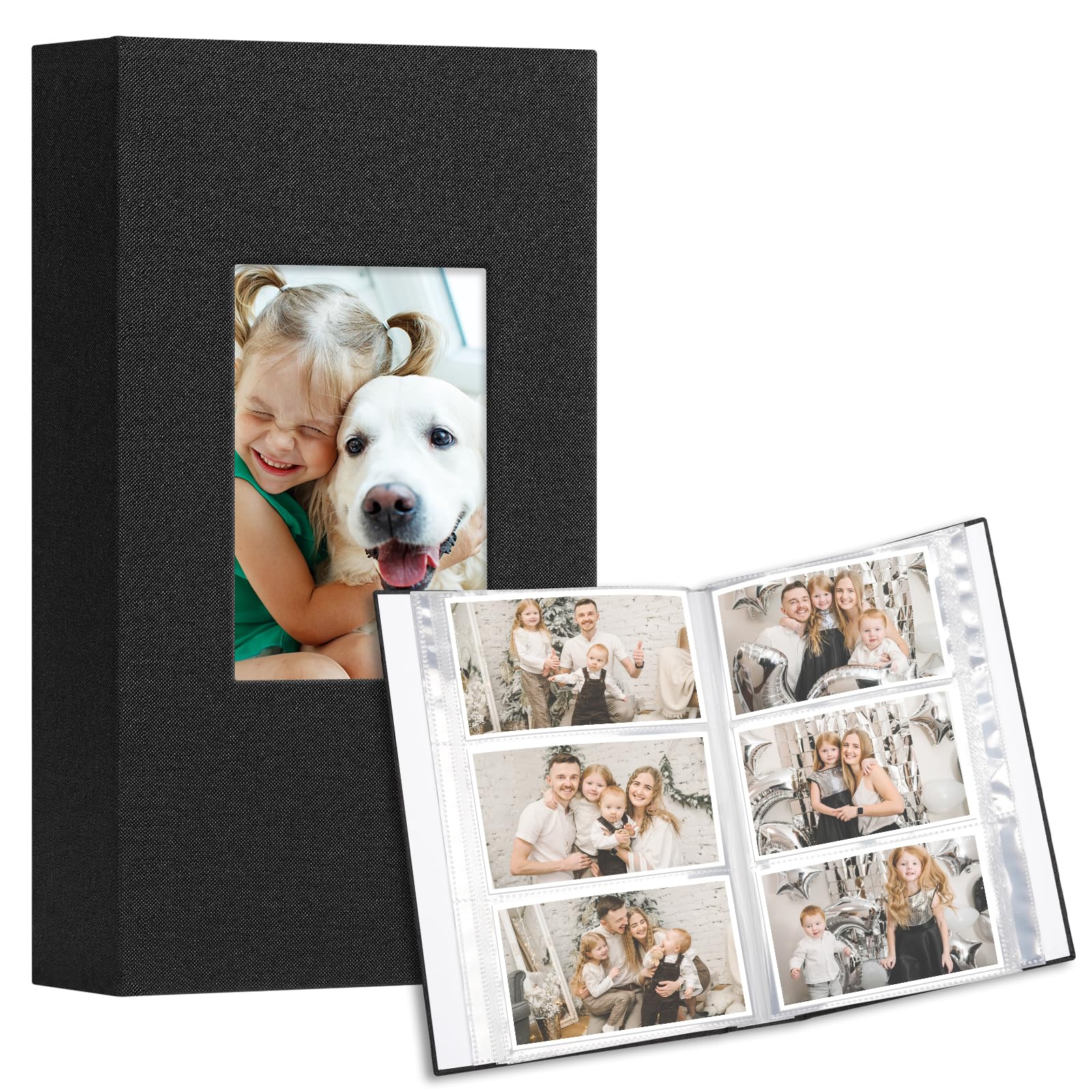 Vienrose Álbumes de Fotos Pequeños 15x10cm Fotos, 2 Paquetes de Mini Álbumes de Fotos con Cubierta de Lino, 26-Páginas con Capacidad para 52 Fotos, Obras de Arte o Postales Beige — view 13