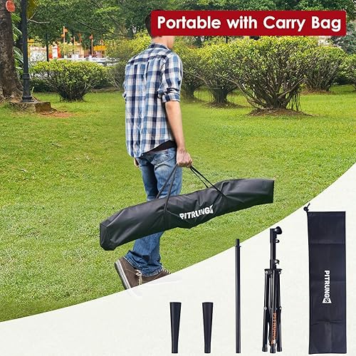 Miniatura 6 de Camiseta de béisbol y sóftbol para golpear T Tee Ball Set Stand Baseball Softbol Golpear Pitching Red de pantalla para niños, adolescentes, juego de