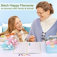 Vista 43 de Kit de ganchillo para principiantes, kit de ganchillo para principiantes para adultos con tutoriales en video paso a paso, kits de animales
