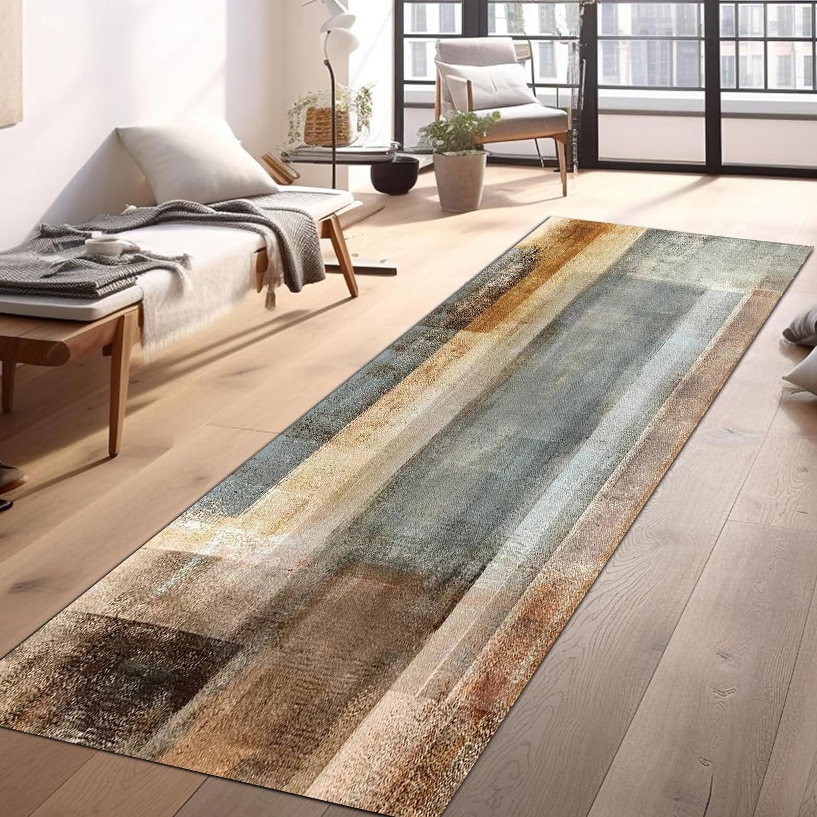 Tapis de couloir antidérapant facile à nettoyer pour sécuriser et habiller le sol