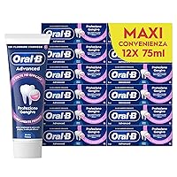 Oral-B Dentifricio Advanced Protezione Gengive 12x75ml, Dentifricio Oral B Formato