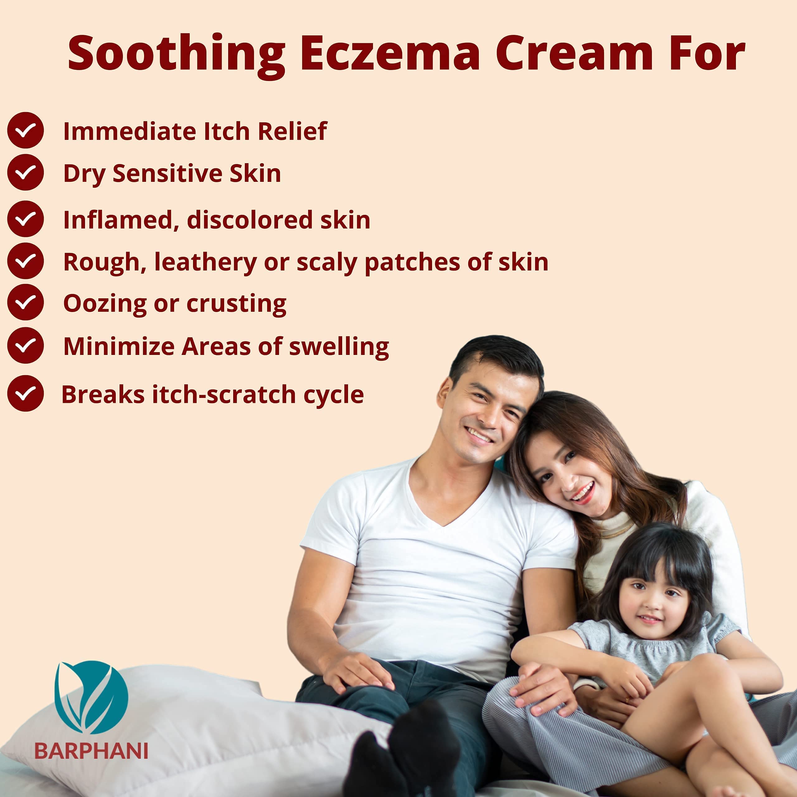 Barphani Maximum Strength Natural Eczema Cream. Ultimate Soothing for