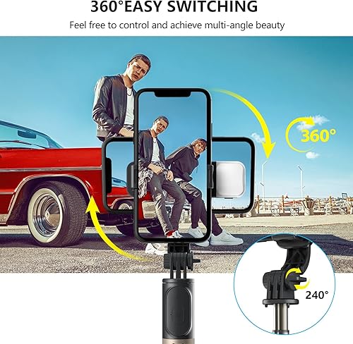 Miniatura 2 de Palo selfie portátil con control remoto para Android y iPhone 15141312 Pro MaxSamsungHuawei, soporte de trípode Smartpohone premium para vlogging,