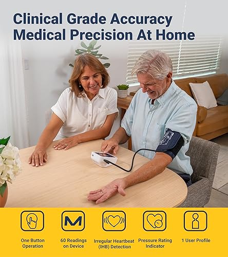 Miniatura 5 de AD Medical Monitor de presión arterial en la parte superior del brazo con puño de amplio alcance UA-651