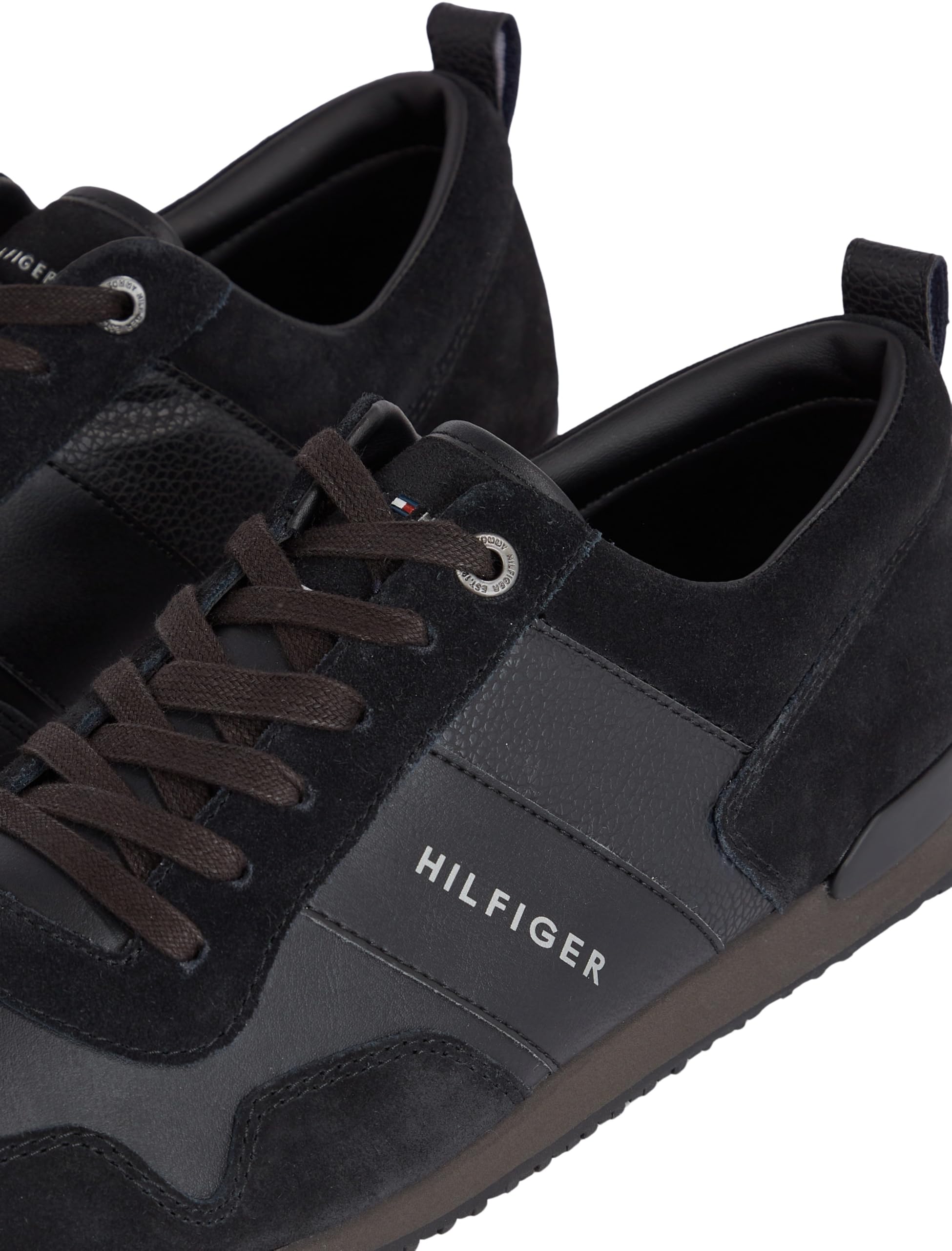Tommy Hilfiger Herren Runner Sneaker Iconic Leather Suede Mix Runner Sportschuhe – Bild 3