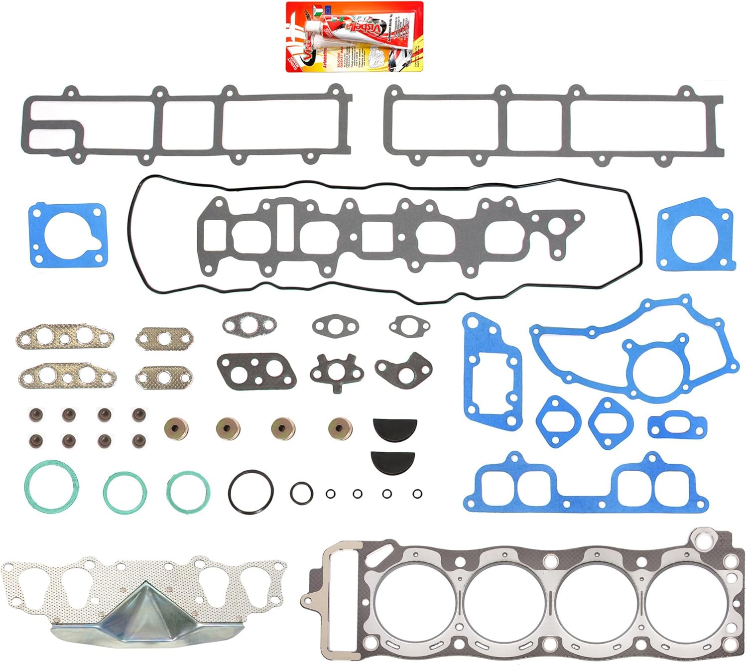 Compatible With 85-95 Toyota 2.4 SOHC 8V 22R 22RE 22REC Oversize Head Gasket Set