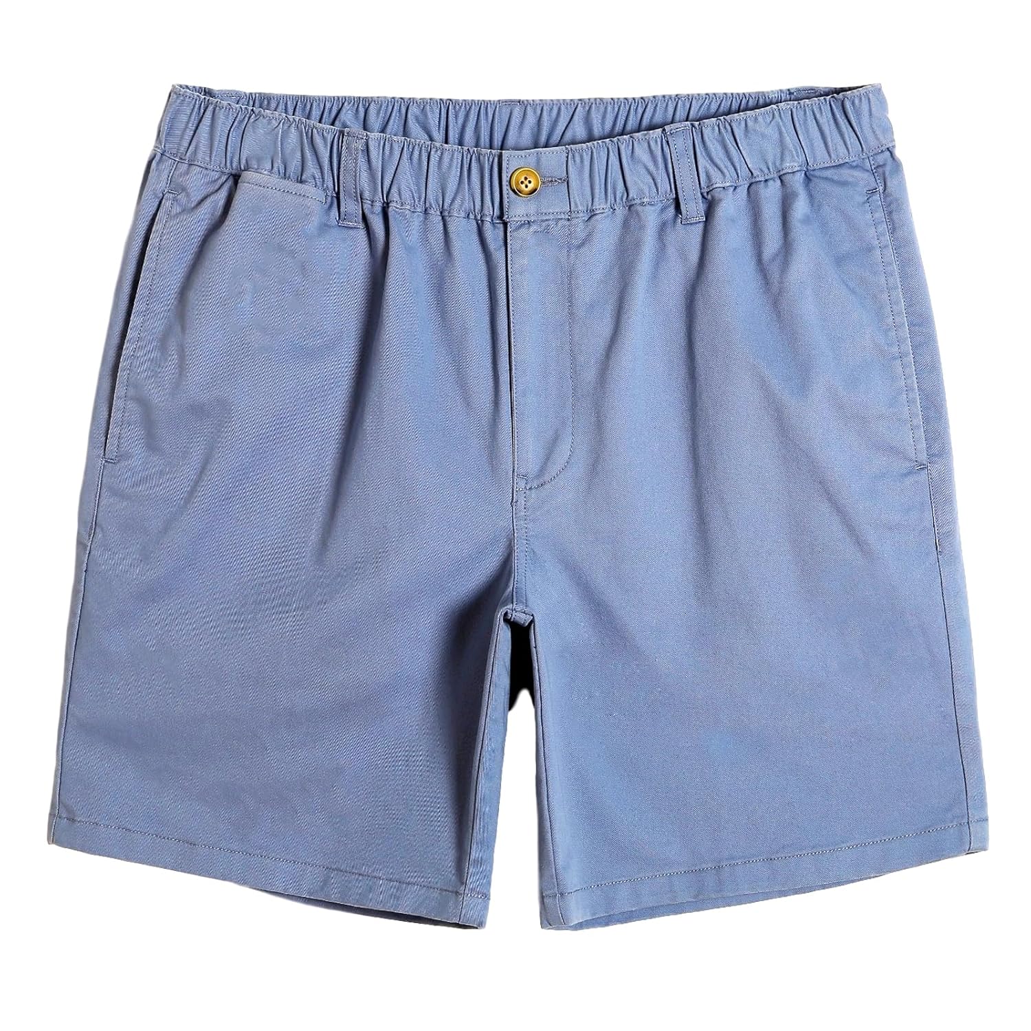 maamgic Mens Classic-fit 7 Cotton Casual Shorts Elastic Waistband with Multi-Pocket Daily Wear Walking Summer Outfit