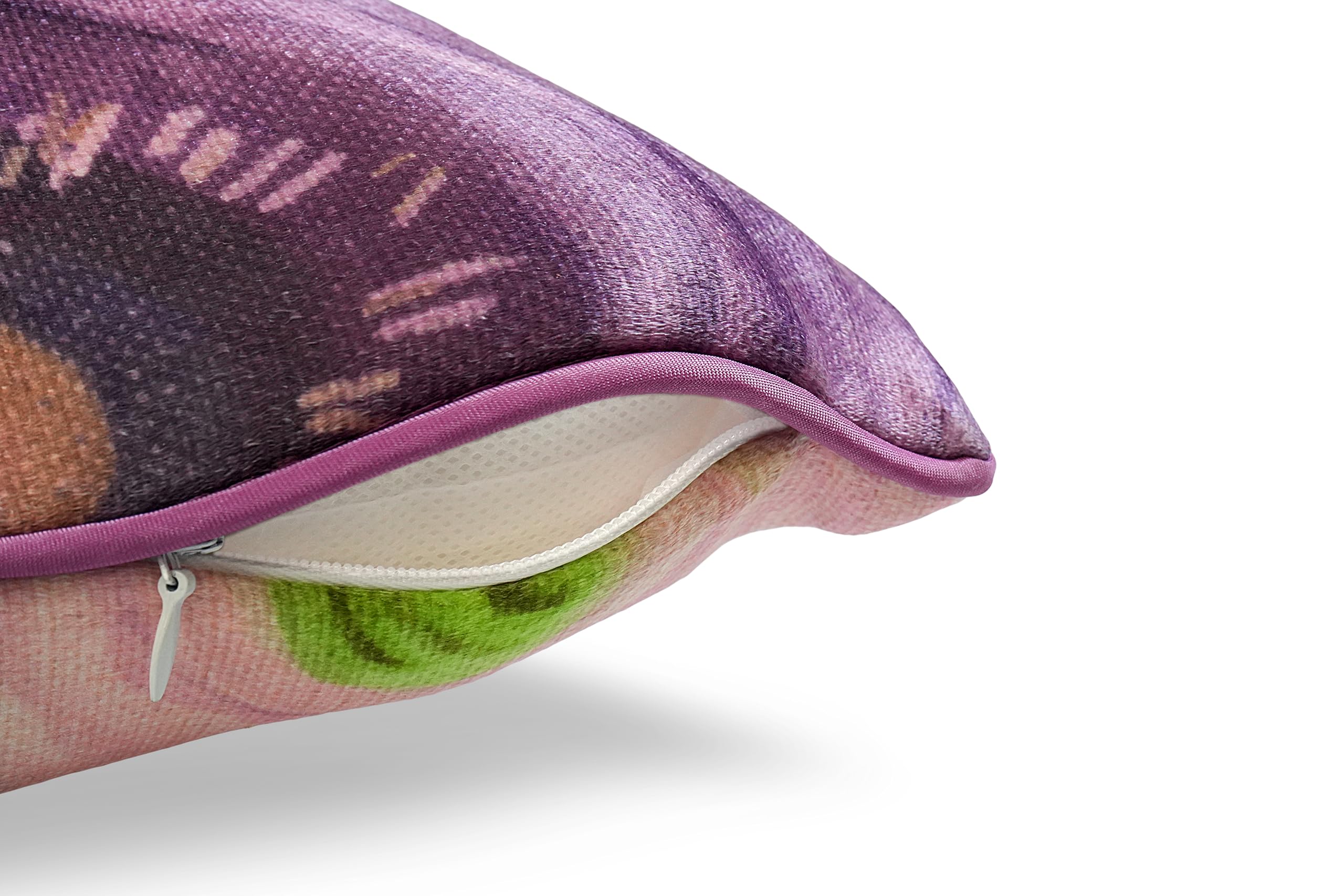 Juego de 2 Cojines 30x50cm 100% Poliéster para Sofa con Relleno Incluido Extra Suave al Tacto, Cojines Terciopelo Estampado Decorativo Hogar - Flor Lisianto