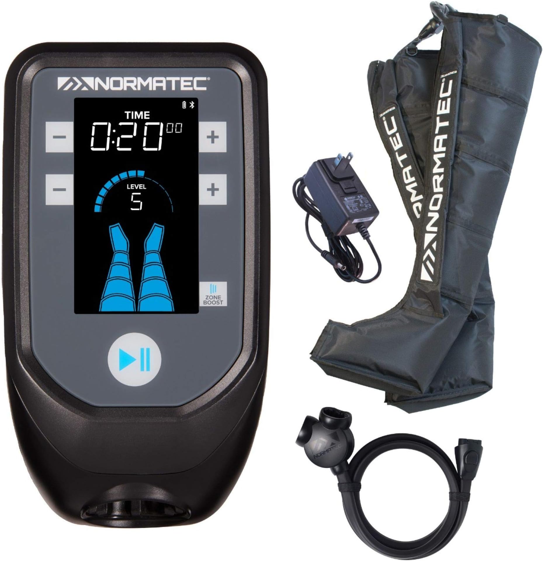 NormaTec 7102573 Pulse 2.0 Standard Recovery Dynamic Compression Sleeve System for Muscle Therapy