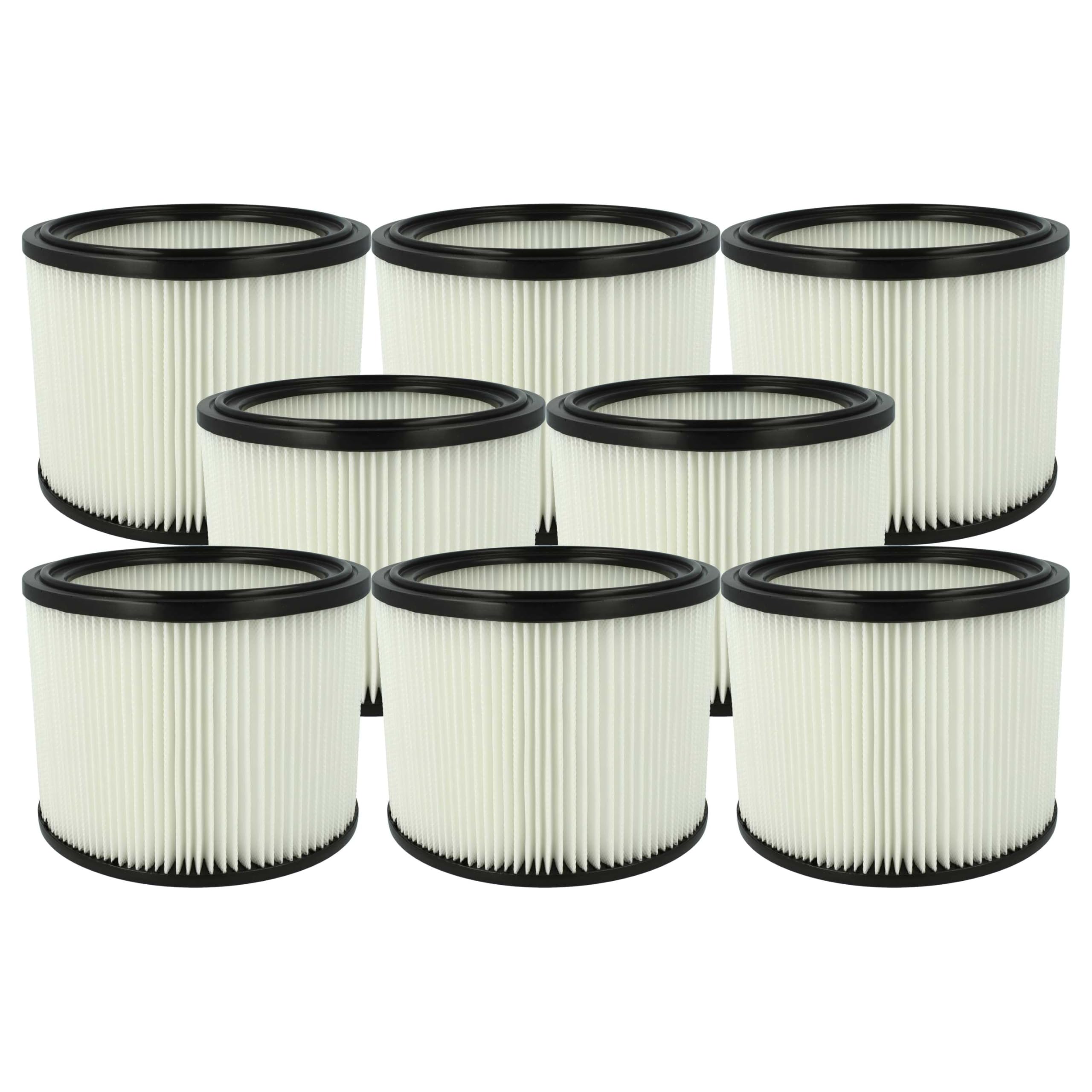 vhbw 8 x element filtrujący kompatybilny z odkurzaczem Hako VC 640 W, 250 W, 500 W, 180 W i na sucho