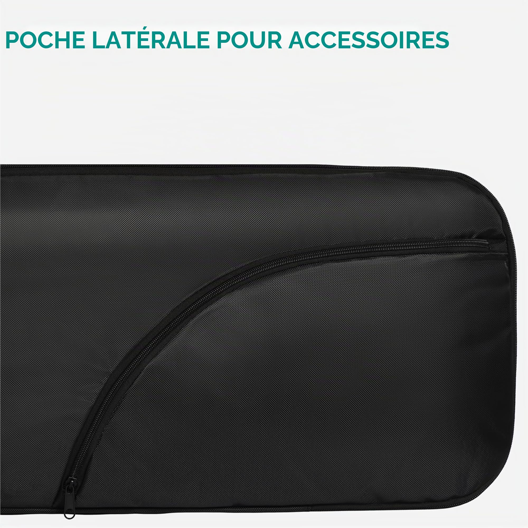 Navaris Sac Snowboard - Housse de Planche de Snowboard en Polyester - Housse pour Snowboard avec Fermeture éclair Sangle poignée et Poche