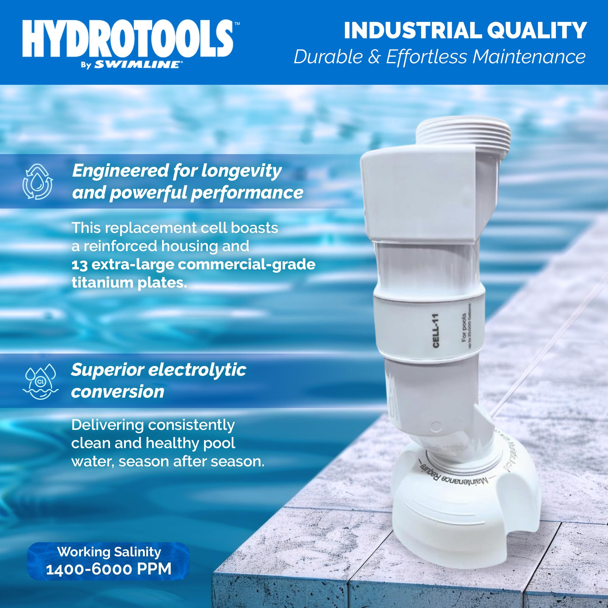 Amazon.com: SWIMLINE HYDROTOOLS Pool Salt Replacement Cell For