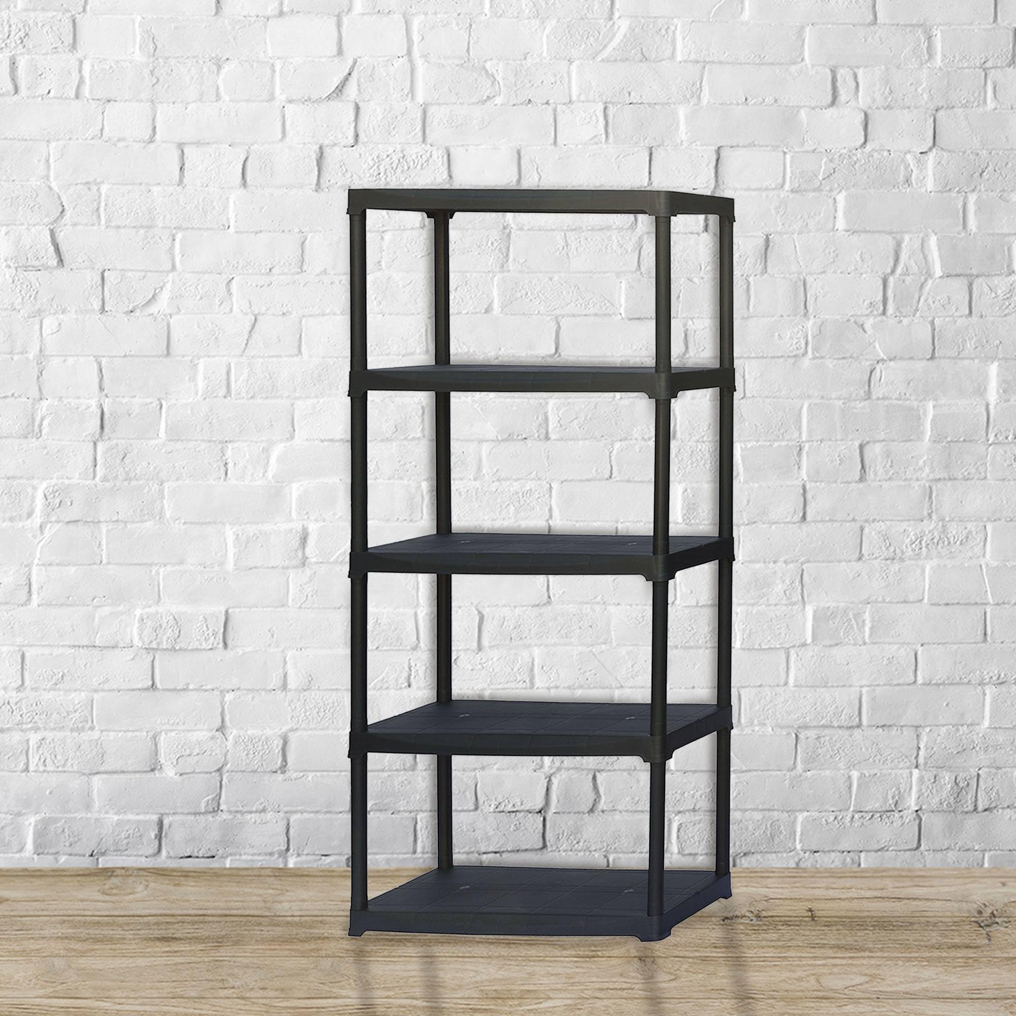 Étagère modulaire avec 5 étagères en Plastique en polypropylène 80 x 40 x 176 cm.
