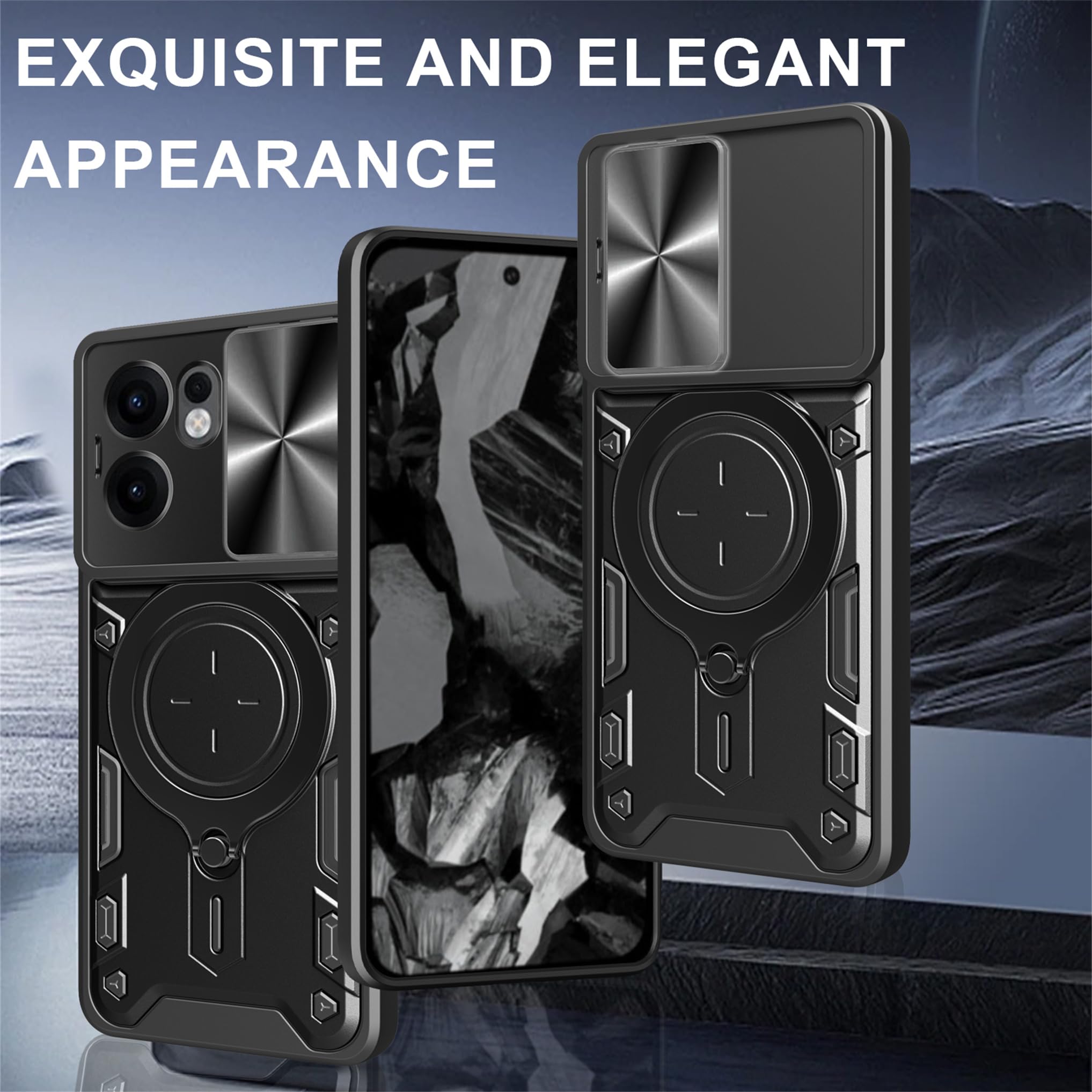 MQERYBV Cover per OPPO Reno 13 F 5G / Reno 13 FS 4G/5G,360 Gradi Full