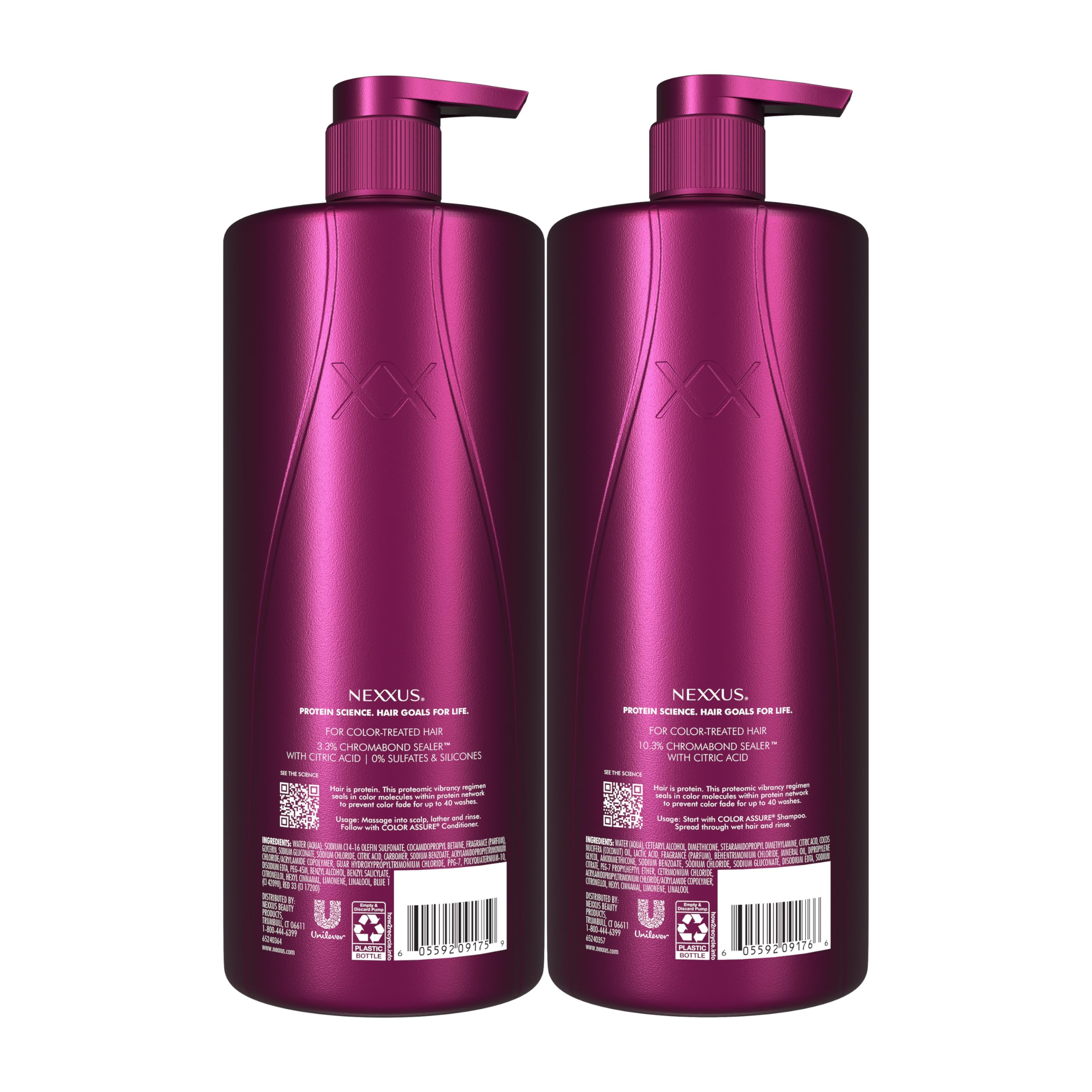 Amazon.com: Nexxus Color Assure Color Care 2 Count for Vibrancy