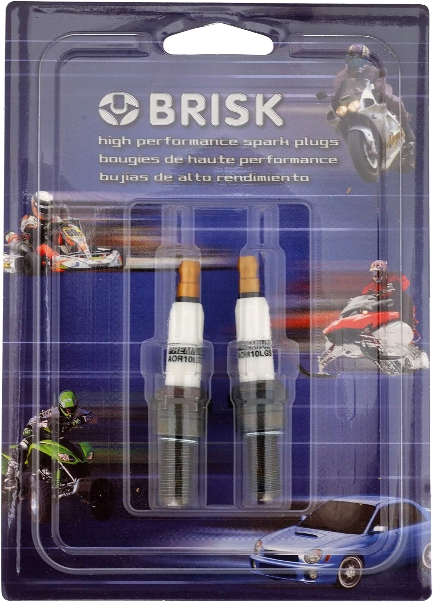 Brisk Premium Spark Plugs 2 Pack - AOR10LGS