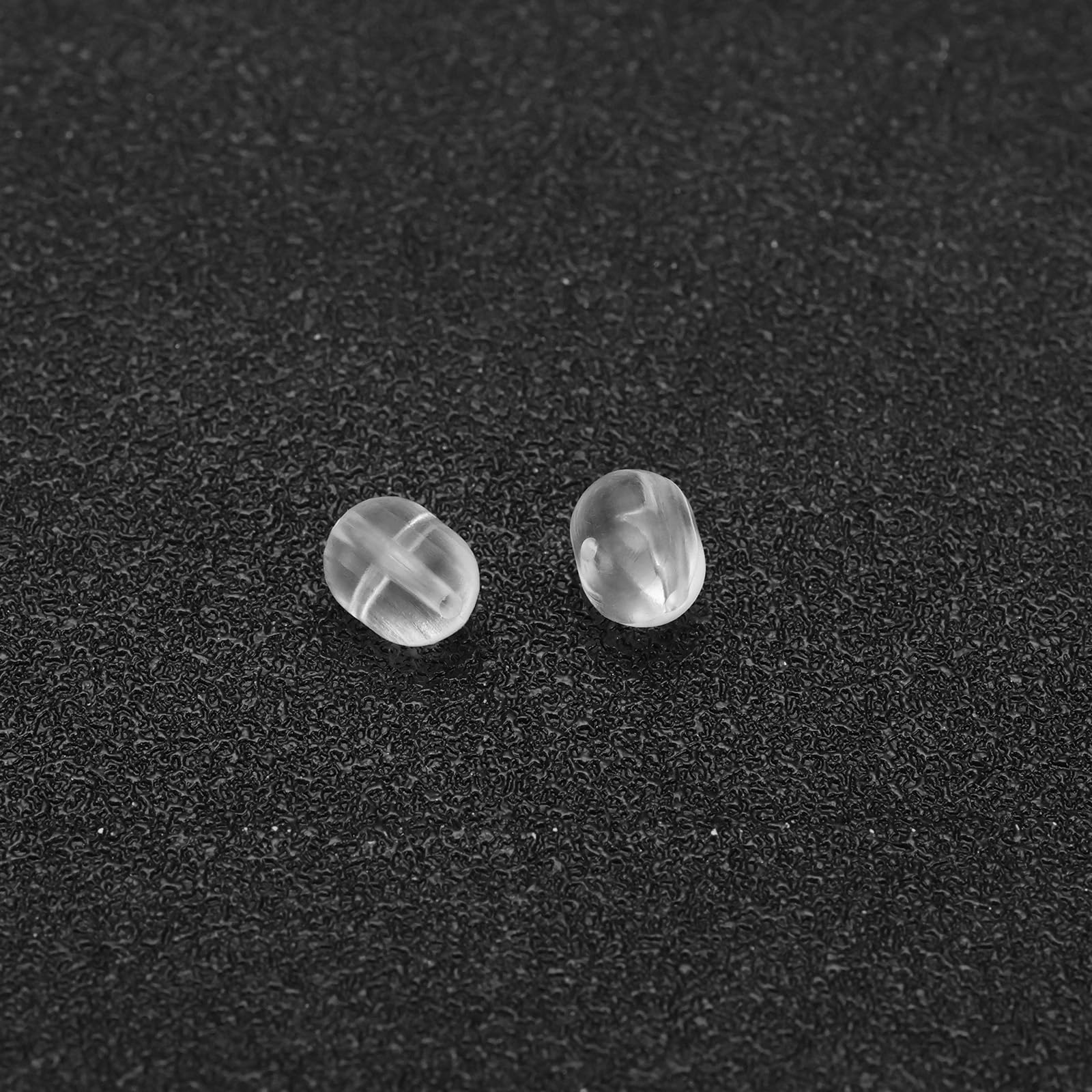 EMSea 200 Cuentas de Pesca de 3 X 5 mm/4,7 X 6 mm/5 X 8 mm Cuentas de Doble Agujero en Cruz Cuentas de Tope de Cebo de Pesca Señuelos de Pesca Aparejos de Pesca Cuentas de Anzuelo Transparentes