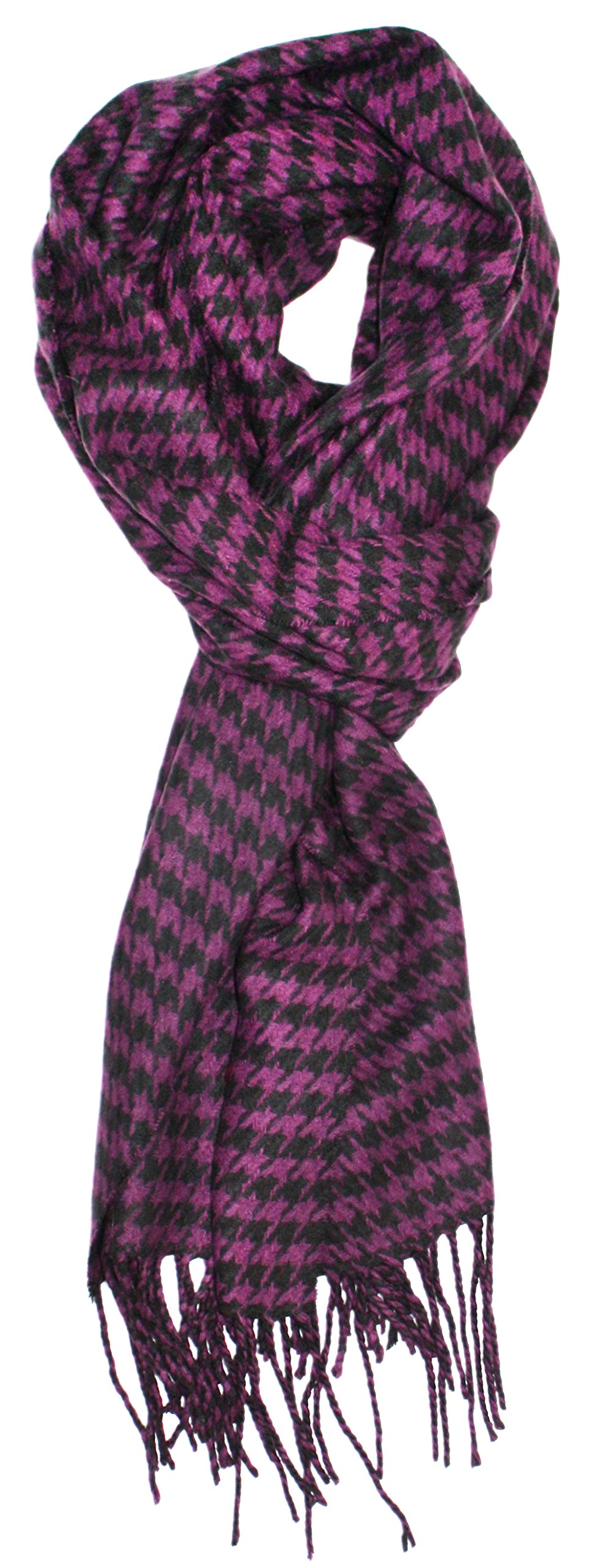 Ted and JackTed's Classic Cashmere Feel Houndstooth Pattern Scarf