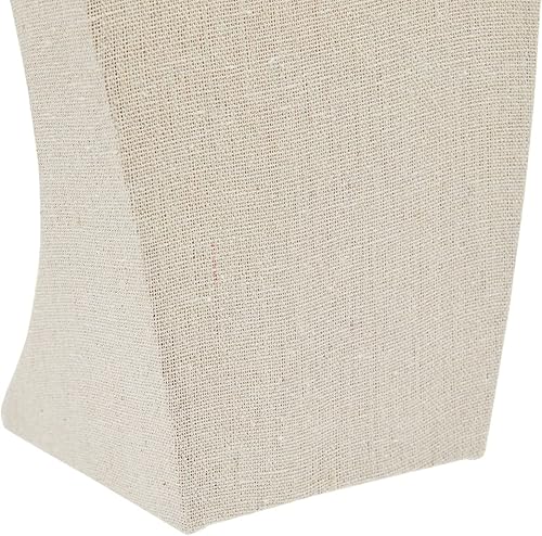 Miniatura 3 de Busto de exhibición de joyería de lino de 12 pulgadas, soporte de maniquí para collares, tiendas minoristas y ferias comerciales (beige)