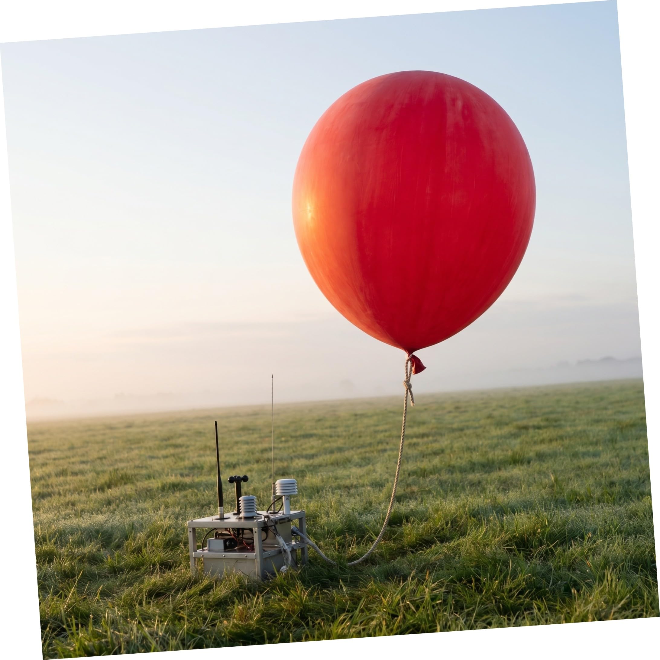 Esfera de Látex Rojo de Observación Meteorológica Gigante para Estudio