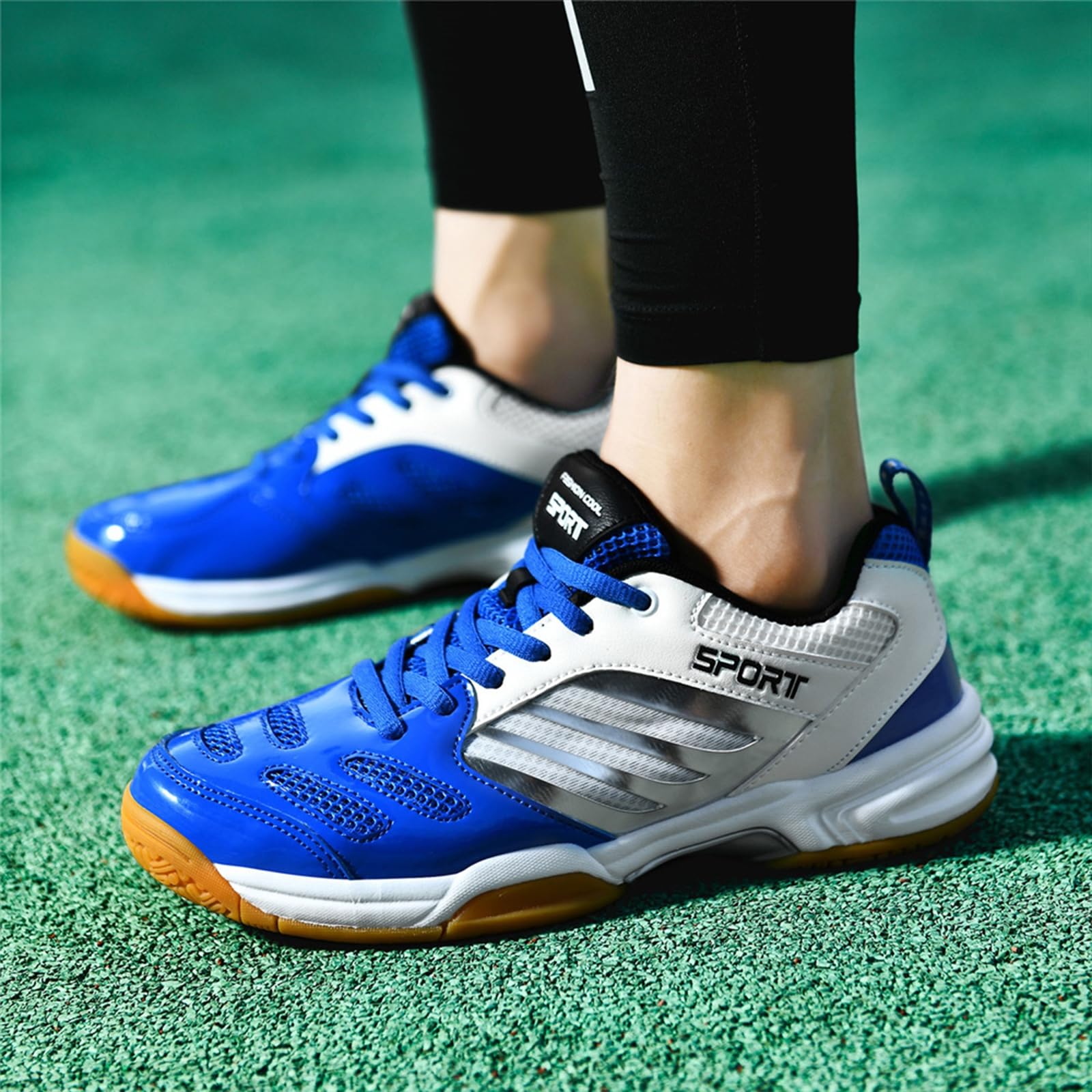 Scarpe da Tennis Badminton per Uomo e Donna, Scarpe Ginnastica Casual Pickleball, Scarpa Tennis Interno per racchettoni, Ping-Pong, Squash e pallavolo