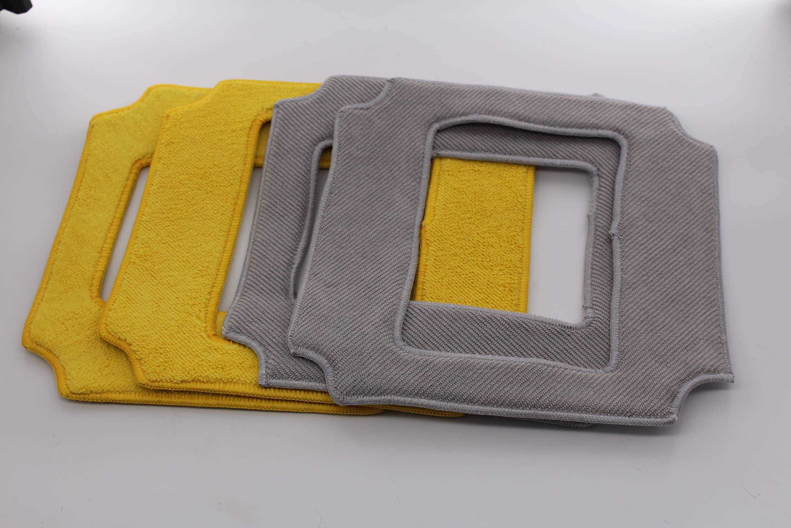 Mamibot Window Cleaner W120 and W120-T Accessories Mopping Cloth (2PCS=1pc Grey+1 pc Yellow)
