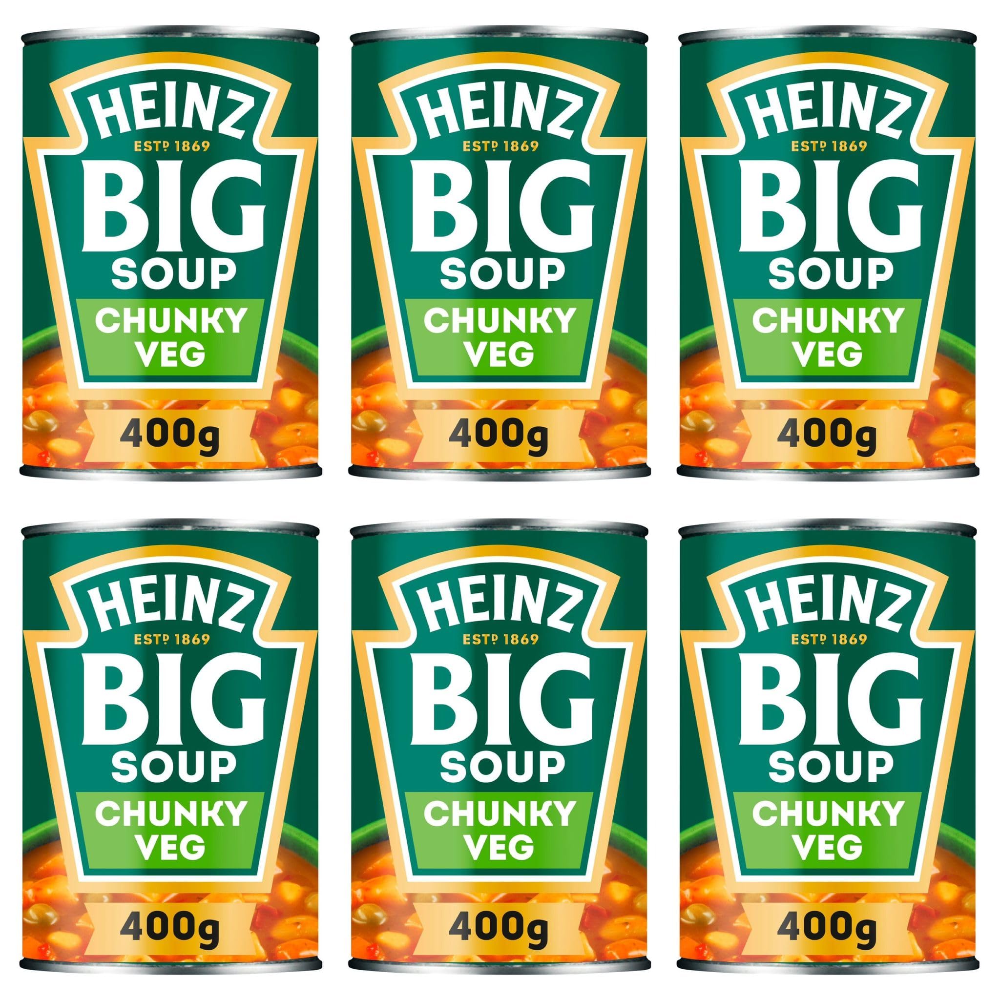Soup Bundle - Contains 6 x Heinz Big Soup Vegetable (400g)