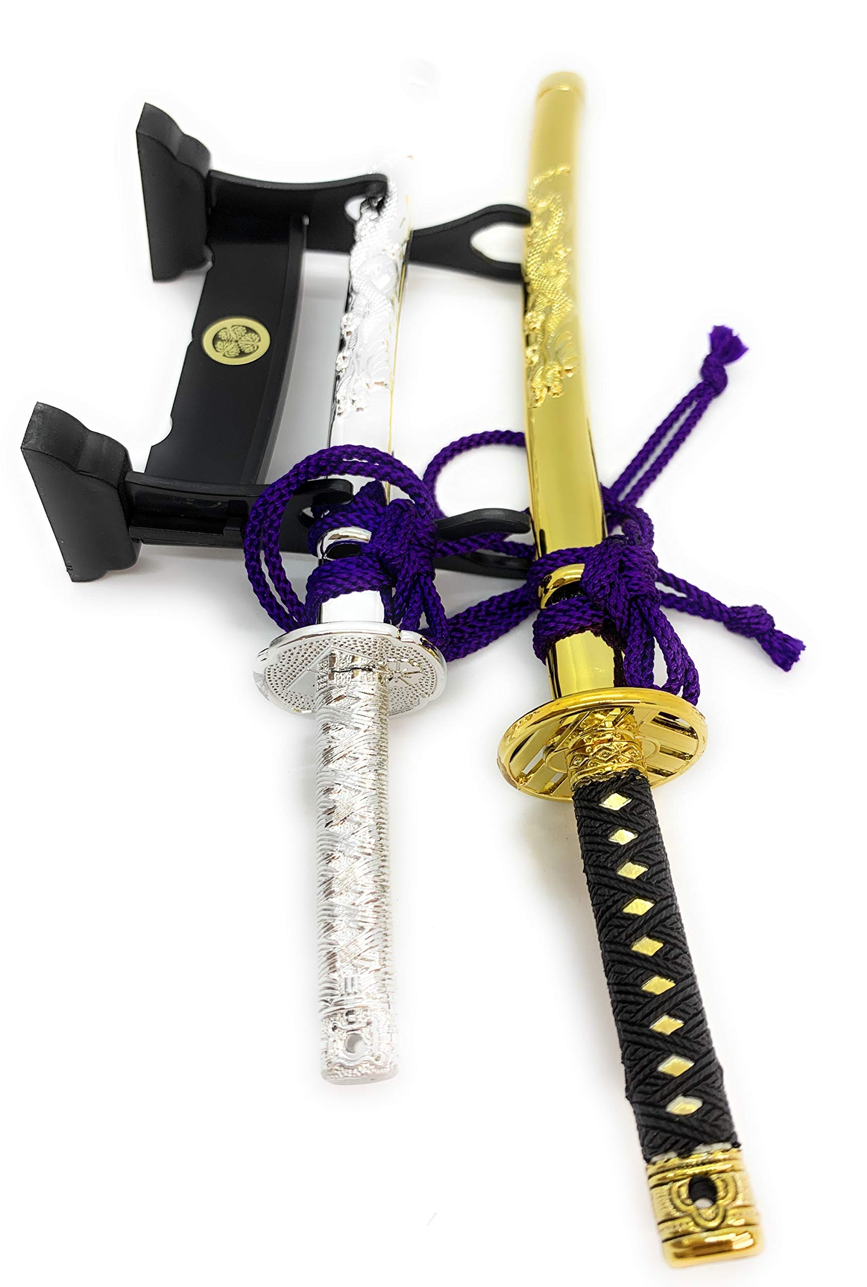 Amazon | ミニチュア日本刀・ 龍さや 二段台付・ 日本製 | 民芸品