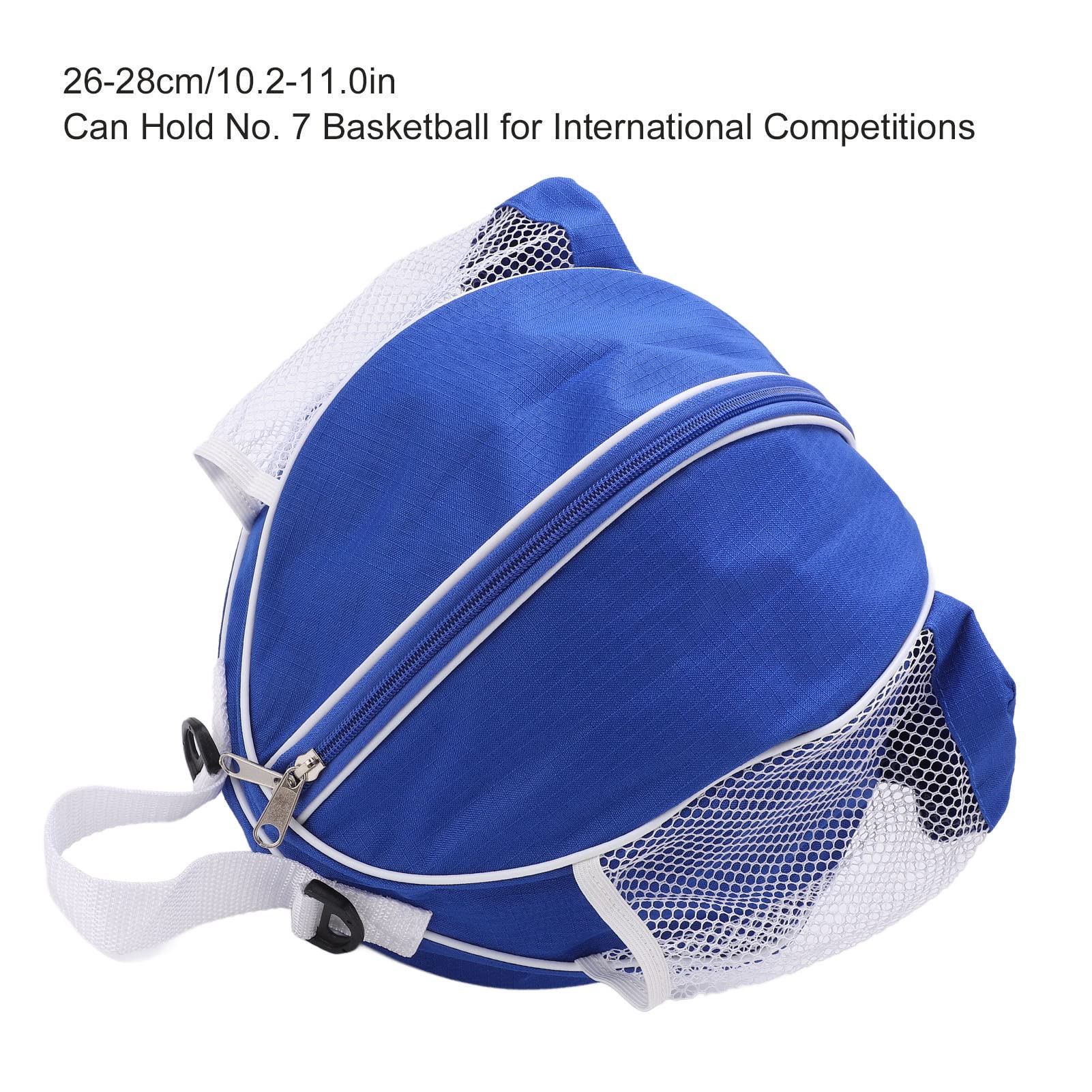 Basketball Supplies Round Mesh Basketball Bags Oxford Cloth Football Storage Pouch Sports Backpack for Single Basketball, Football, Vollyball,