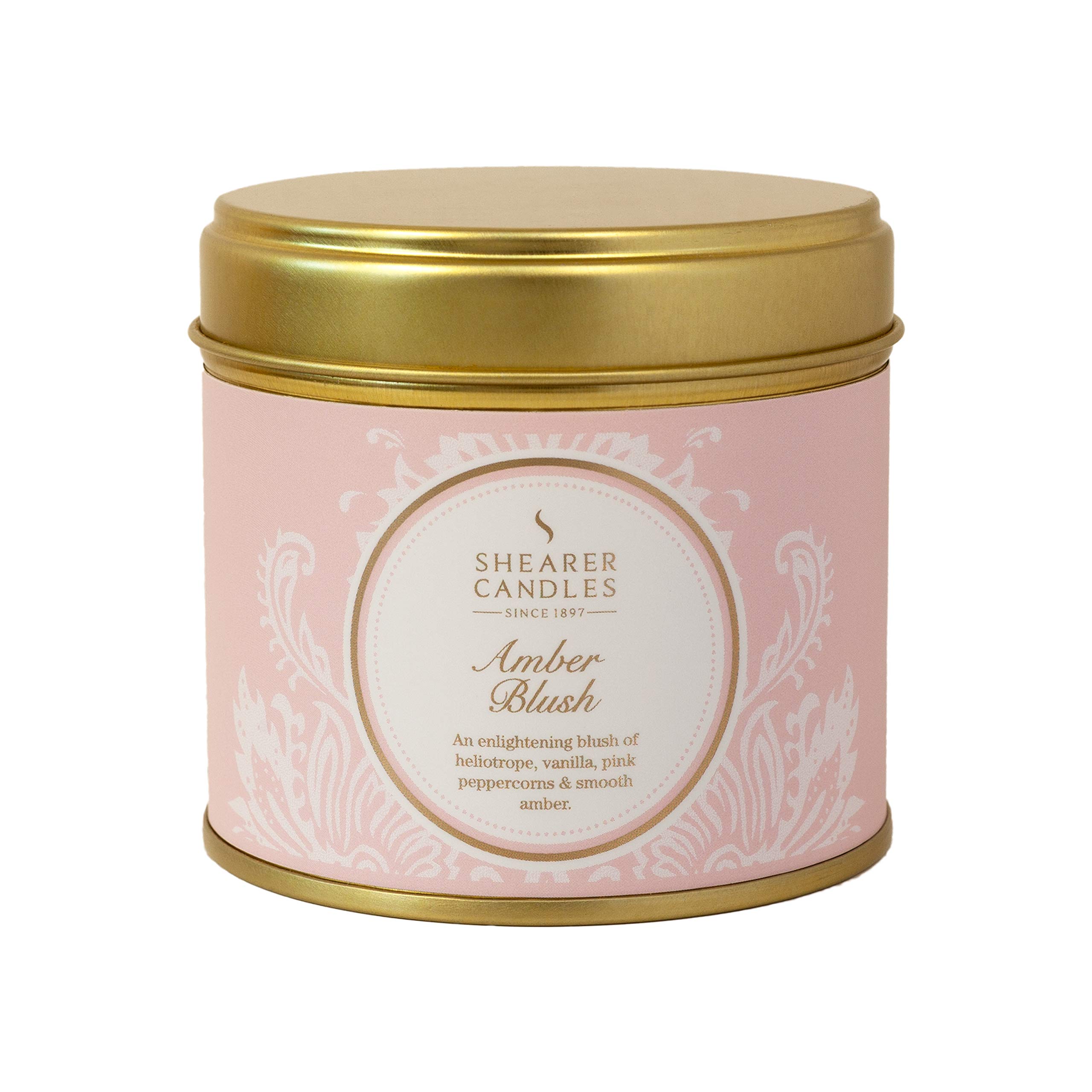 Shearer Candles Amber Blush Large Scented Tin Candle