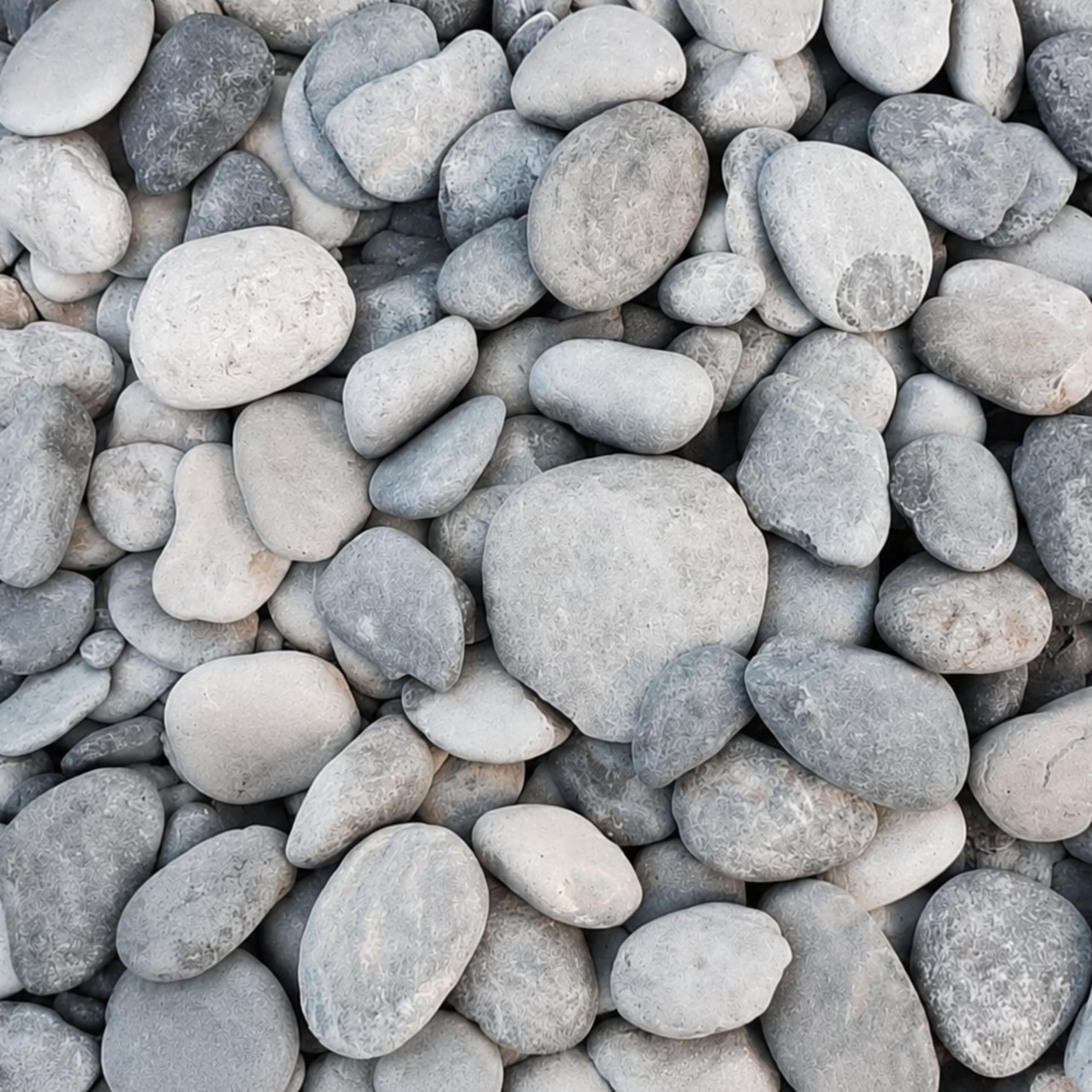 Foodie Puppies 10kg Natural River Damage Stone for Garden Landscaping, Aquarium Decoration, Planters, Pathways & Fountains | Smooth Grey Decorative Pebbles | Mixed Size Natural Stones-image-22