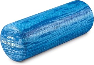 OPTP PRO-Roller Soft Density Foam Roller 18x6 Blue - Best for PT, Pilates, Yoga, Gentle Massage & Muscle Recovery
