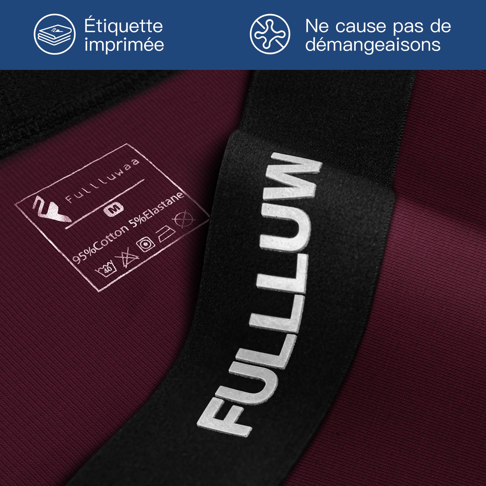 Fullluwaa - Lot de 10 Boxers Homme Coton, Confortable et Doux - Ajustés, Ceinture Élastique Ultra - Souple