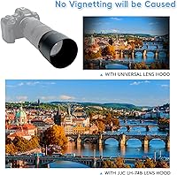 Vista 5 de JJC - Parasol protector dedicado para lentes Canon RF 100-400mm F5.6-8 IS USM & EF 70-300mm f/4-5.6 IS II USM, reemplaza Canon ET-74B
