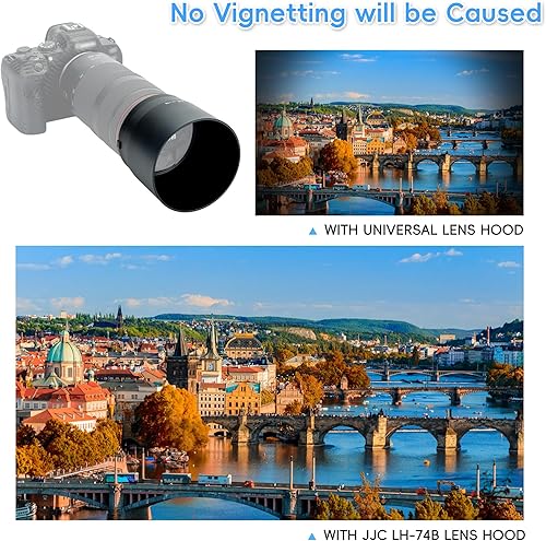 Miniatura 5 de JJC Protector de pantalla de parasol de lente dedicado para Canon RF 3937-15748in F56-8 es USM y EF 2756-11811in f4-56 is II USM reemplaza la lente