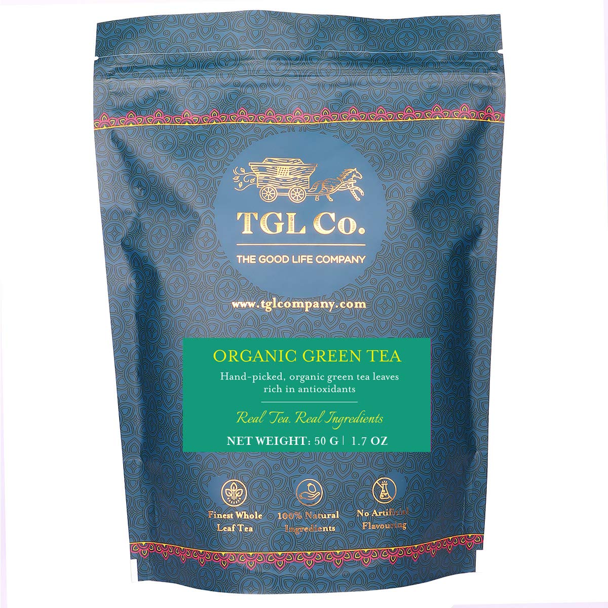 TGL Co. Organic Green Tea Loose Leaf 50 Gm | Pleasant Aroma | Improve Blood Circulation | Boost Digestion (B08QDF9VBK) Amazon Price History, Amazon Price Tracker