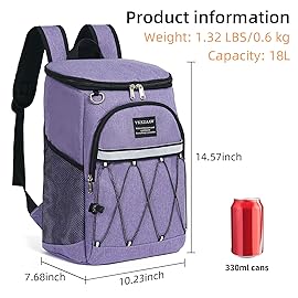 Backpack Cooler Backpack 26 Cans Insulated Leak Proof for Women Men Beach Camping Picnic Fishing Hiking Lunch Backpack Waterproof Cooler