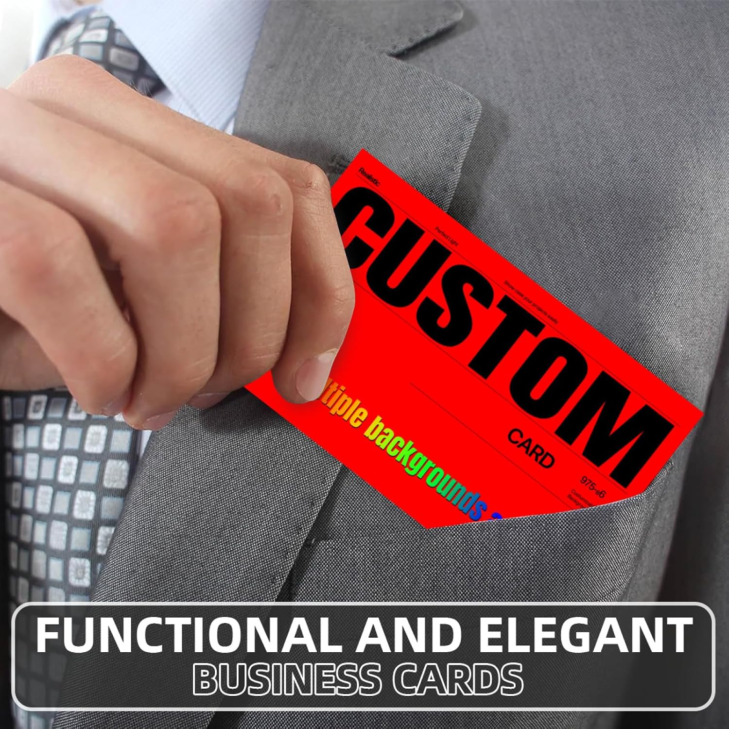 Generic Custom Business Cards Add Your Design Here Personalized Business Cards Customizable 1000/500/200/100 Double Printable Business Cards Customizable Business for Company 500 Pcs, Red