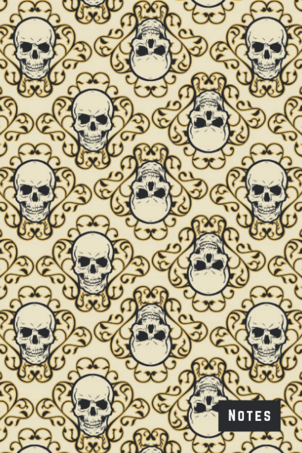 Notes: Password Book Cleverly Disguised With Beautiful Design / Retro Skull Pattern / Discreet Internet Username and Website Login Logbook / ... / Great Senior Citizen Gift For Women Men