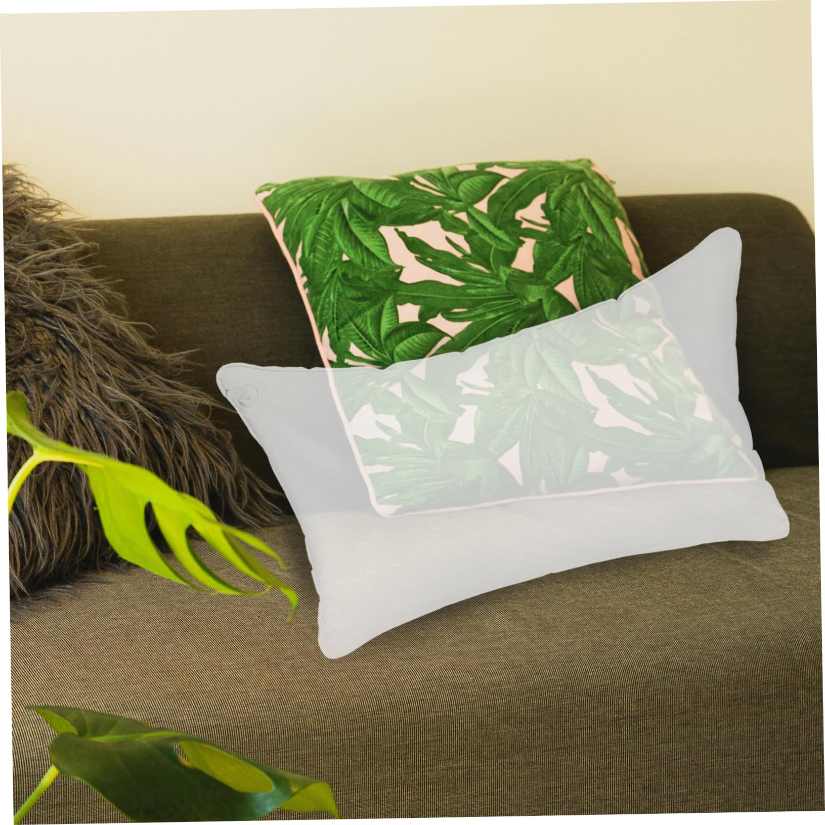 Zerodeko 4 Pièces Oreiller Long Gonflable Équipement De Camping Canapé Oreiller De Camping Coussin Gonflable Coussins Gonflables D'extérieur Coussin Transparent Coussin De Camping PVC