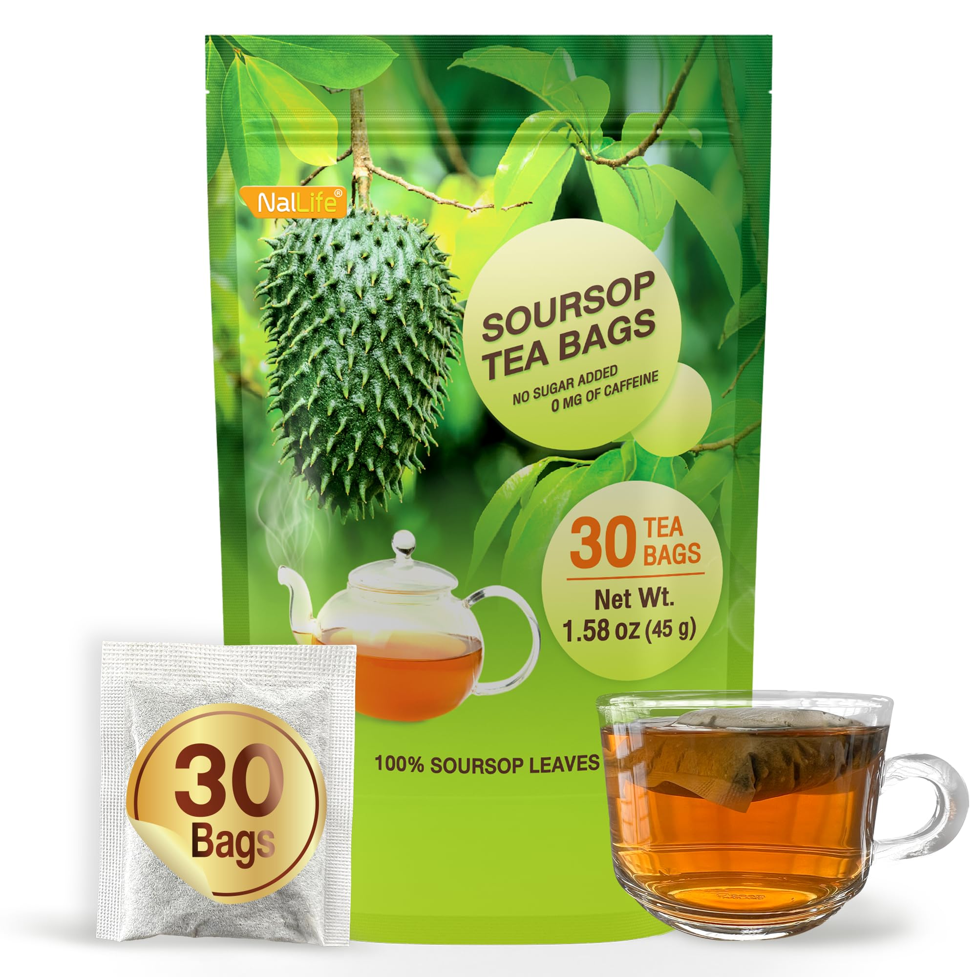 NalLife Soursop Leaves Tea pack of 30 Tea Bags