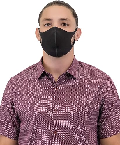 Miniatura 5 de Mundi Take Cover - Tres máscaras faciales de espuma, lavables y reutilizables, color negro, talla única, Negro -