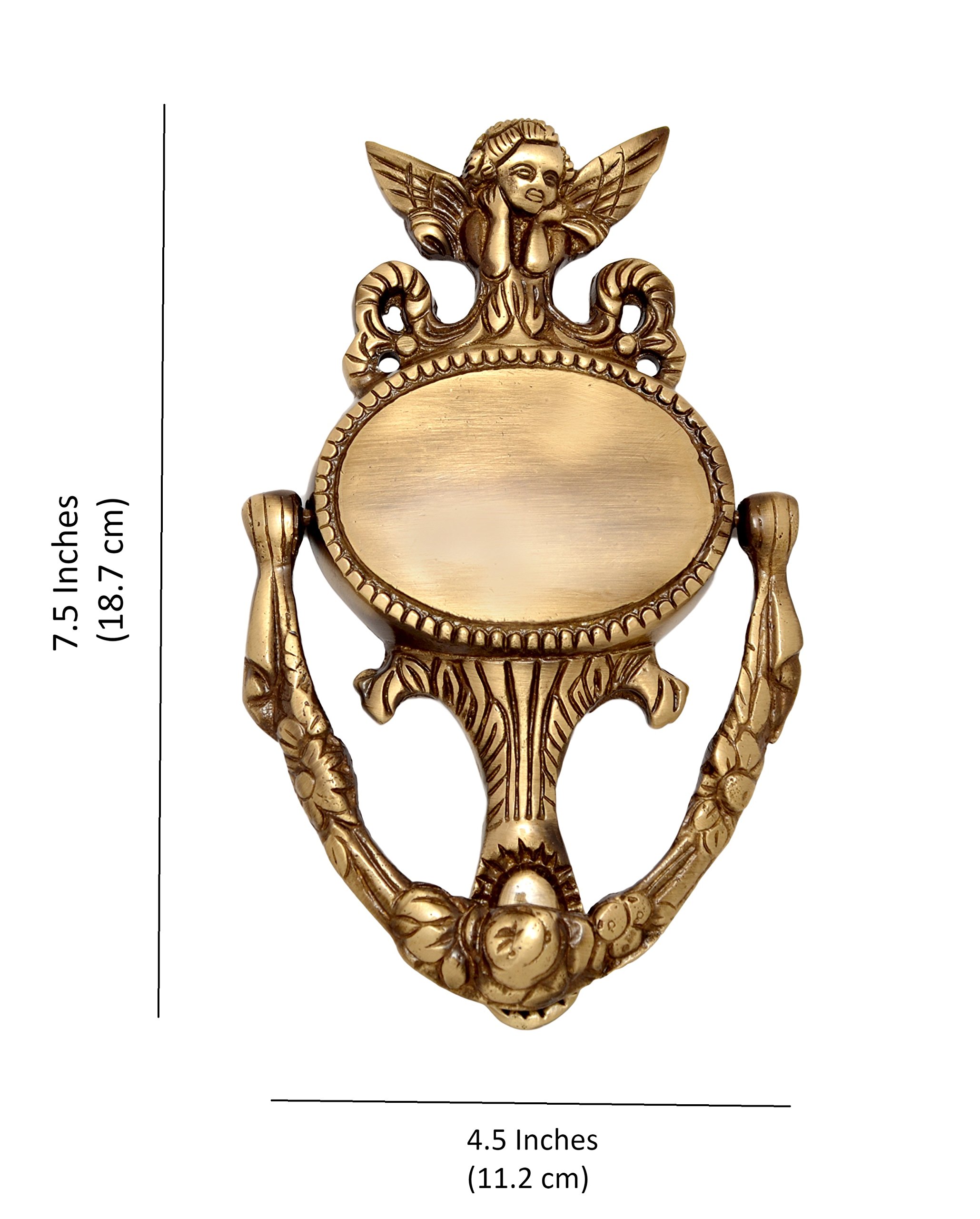 Two Moustaches Brass Guardian Angel Door Knocker — Amazon image 8