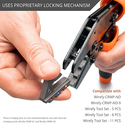 Miniatura 4 de Wirefy Troquel de engarce para terminales no aislados de diámetro más grande 6 - 4 AWG