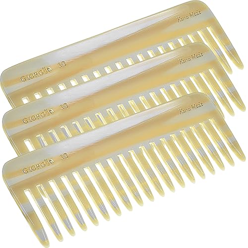 Miniatura 40 de Giorgio G49 - Peine desenredante grande de 5.75 pulgadas, dientes anchos para cabello grueso y rizado, peine desenredante de pelo largo para húmedo