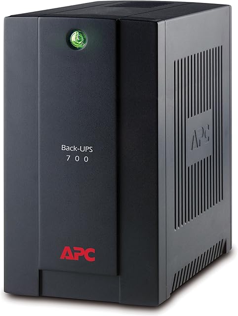APC by Schneider Electric Back-UPS BX - BX700UI - Uninterruptible Power Supply 700VA (AVR, 4 Outlets IEC-C13, USB port, Shutdown Software)
