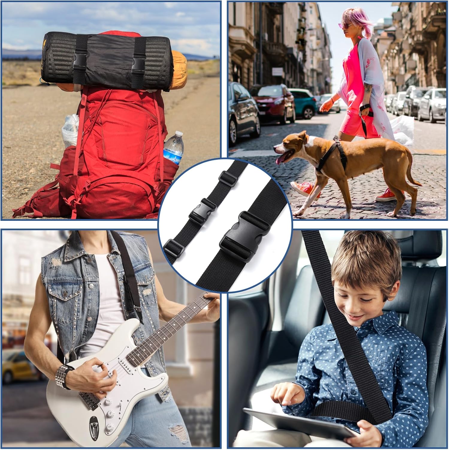 2 inch Cable Straps + Buckle Straps